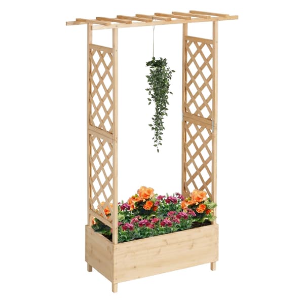 Planter med spaljé och baldakin, trä, Kodustaar