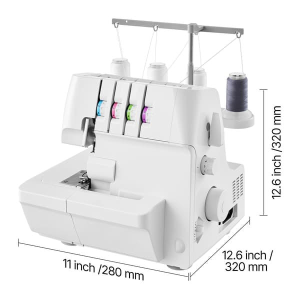 Overlock symaskin, 32x28x32 cm, vit