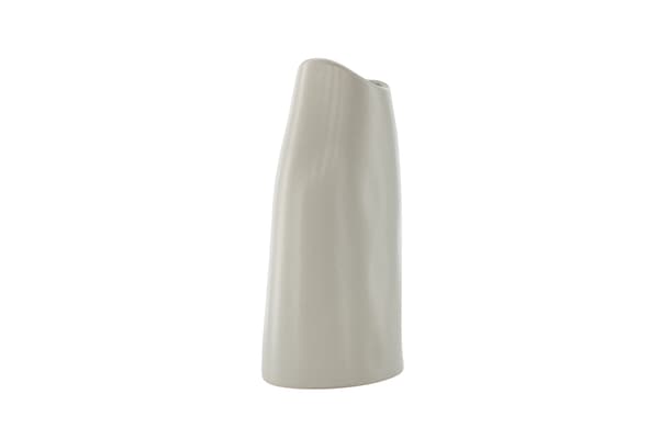Vase, Ernst, 23x12x9 cm, Lysegrå
