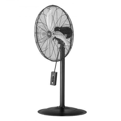 Søjleventilator, 67x60x131 cm, Sort, Justerbar højde
