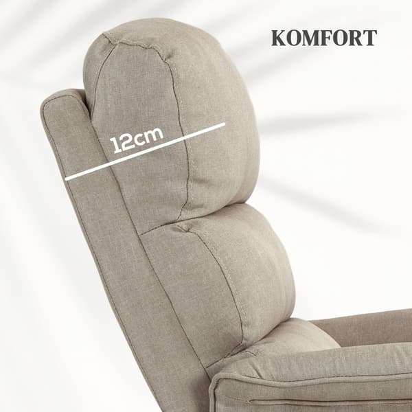 Lænestol med løftefunktion 66x90x96 cm beige