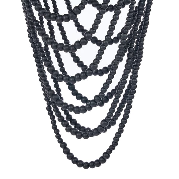 Krona 47x47x80 cm Svart Trä