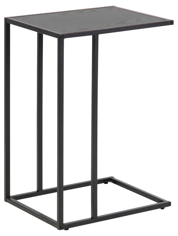 Bærbart bord til laptop 43x35x63 cm Sort metal