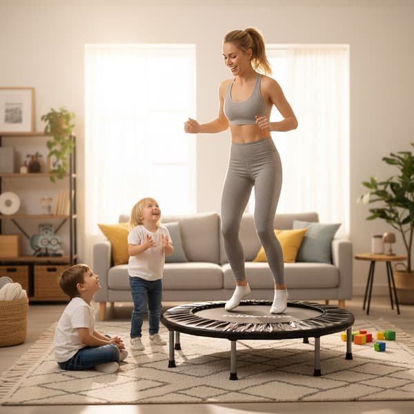 Indendørs trampolin, 22x95 cm, blå, Kodustaar