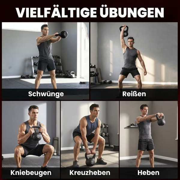 Kettlebell 14 kg 27x21x31 cm sort