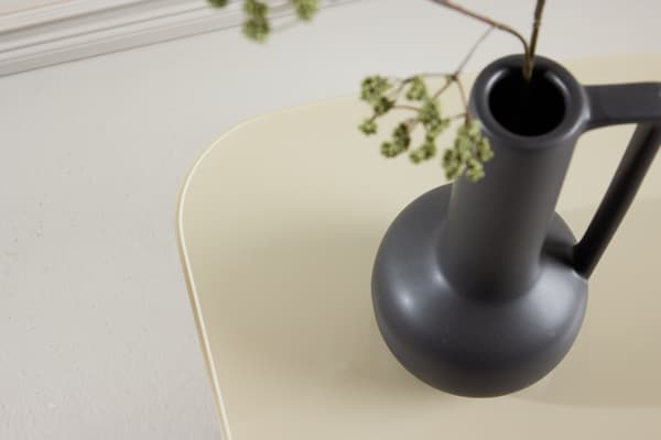 Sidebord Grönvik 70x45x40 cm Beige Glas MDF