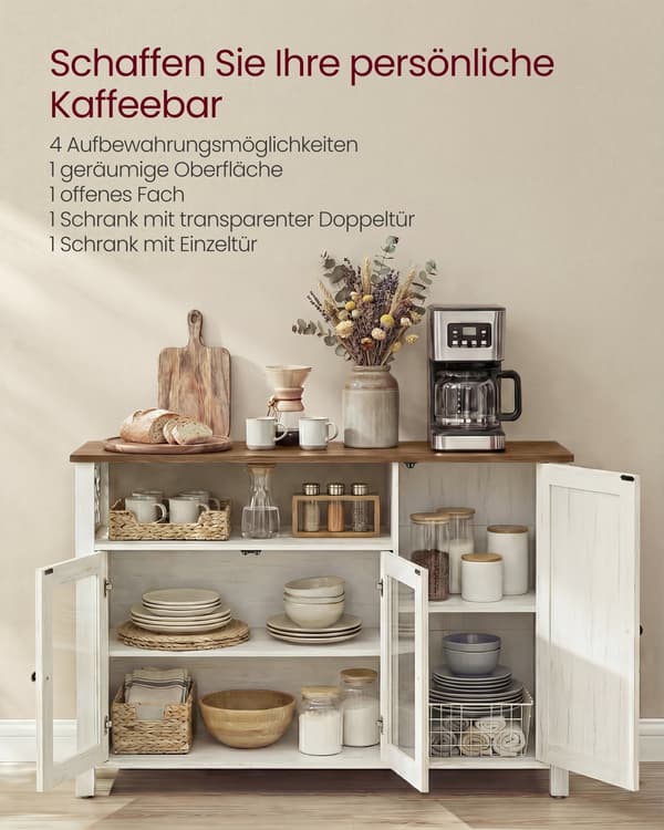 Sideboard 110x33x75 cm Brun, trä och stål