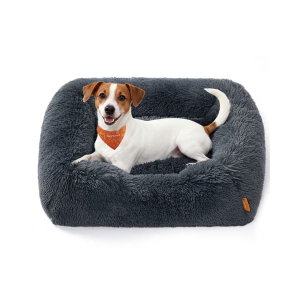 Hundeseng 71x55x18 cm Hvit, myk polstring