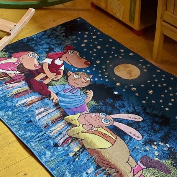 Matto LOTTE-1 100x160 cm Yö Polypropeeni