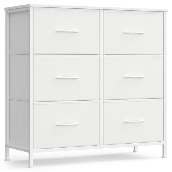 Kommode 76,7x30x73,7 cm Hvid Stål og MDF