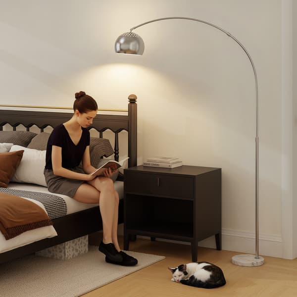 Gulvlampe 26x100x167 cm sølv