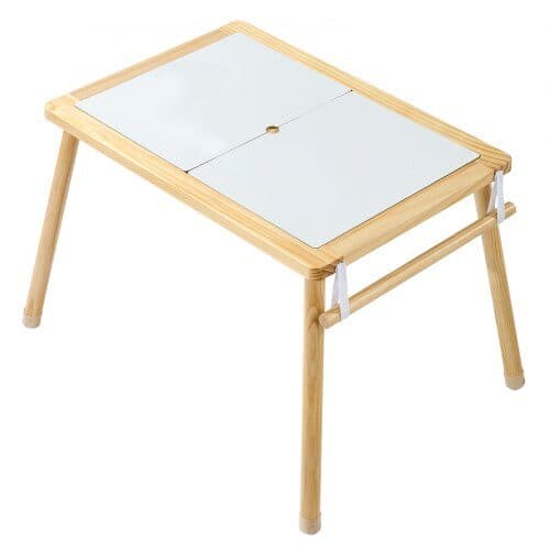 Sensoriskt bordset med 2 pallar 81,5x60x50,5 cm trä
