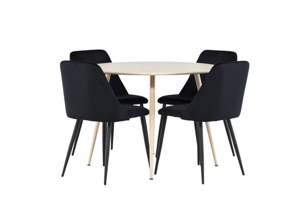 Spisebord Plaza 100 cm Hvid MDF
