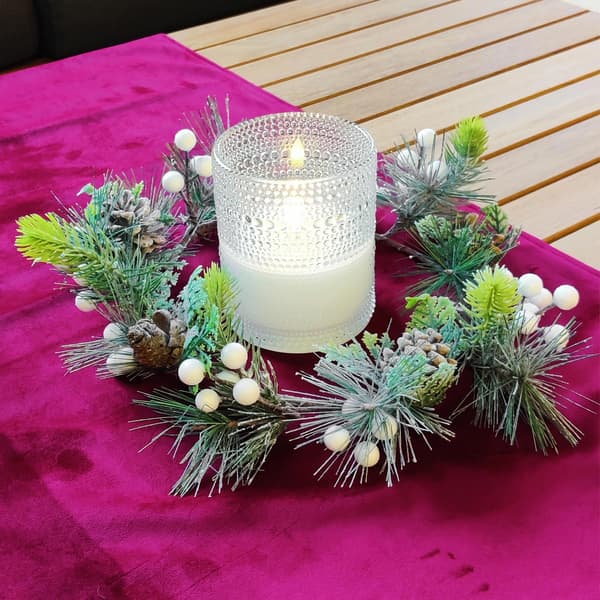 LED-lys 10x12,5 cm Transparent glas