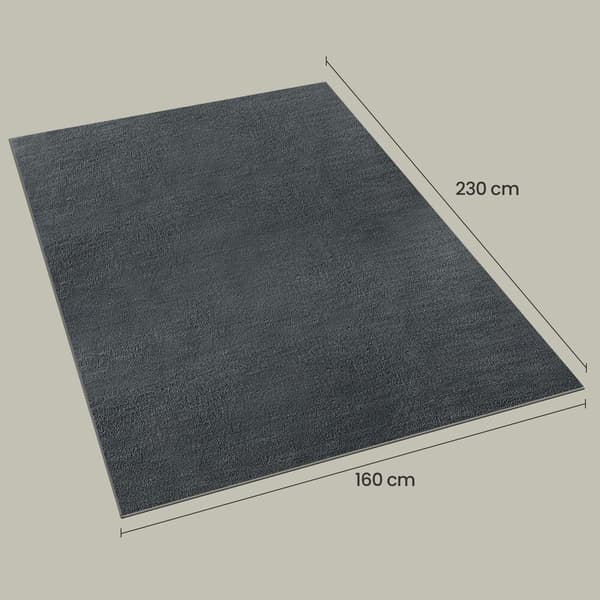 Teppe 80x150 cm Grå polyester