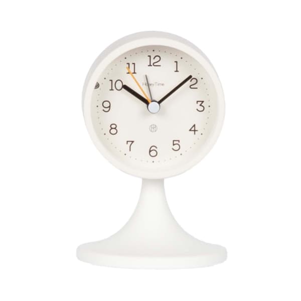 Väckarklocka 14 cm Vit Plast