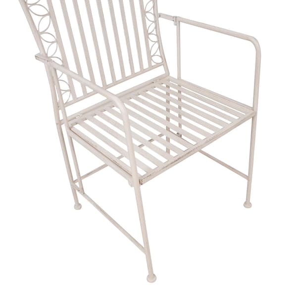Stol JASMINE 54x53x92 cm vit metall
