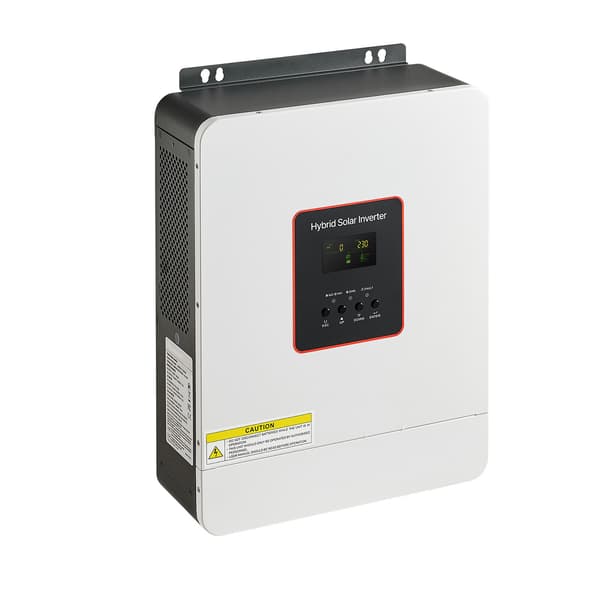 Hybrid solcelleinverter 3000W 24V DC til 230V AC Hvid