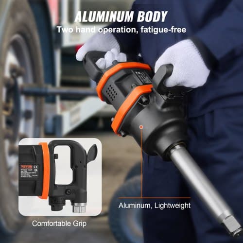 Luftdriven mutterdragare 1 tum aluminium kraftig verktyg