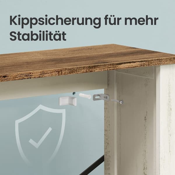 Skoskap 24x87x123,6 cm Hvit MDF