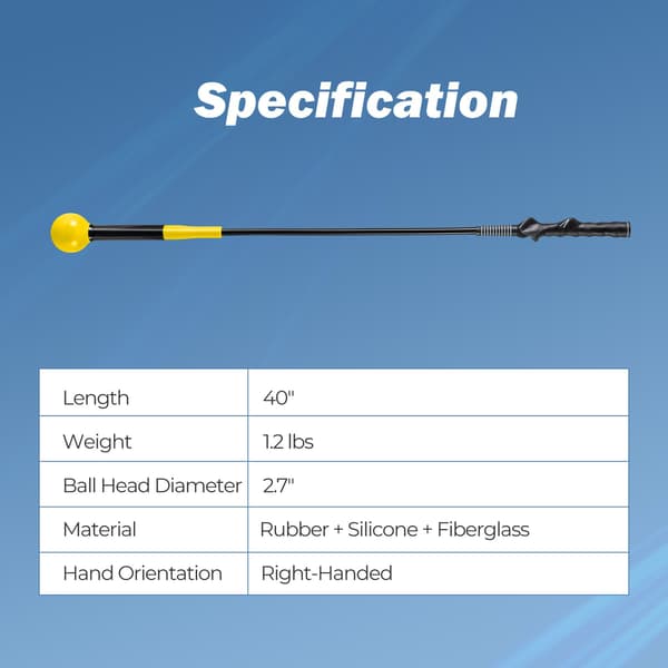 Golf svingtræner, 101,6 cm, gul , Star
