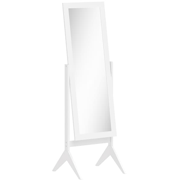 Fuld Længde Spejl 47x46x148 cm Hvid MDF