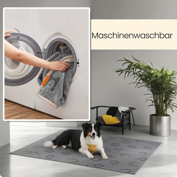 Hundfilt 152x127 cm Grå Vattentät
