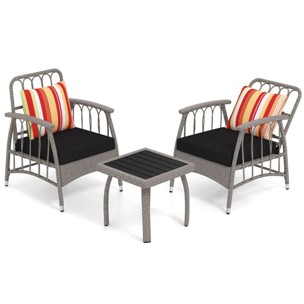 Patiokalustesarja, 46"-32"x24"x13"-37", Harmaa , Star