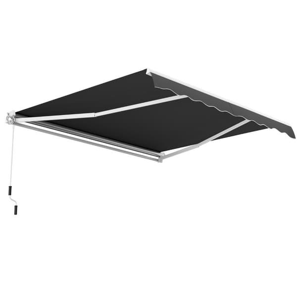 Markise med svejsearm 400x250 cm grå