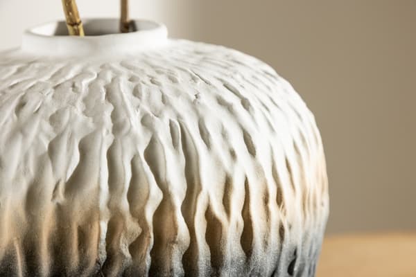 Vase Pane 29x34 cm Beige Keramik