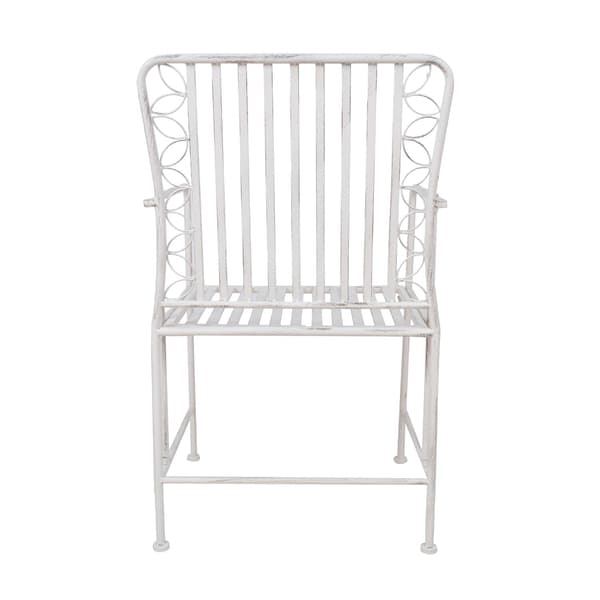 Stol JASMINE 54x53x92 cm vit metall