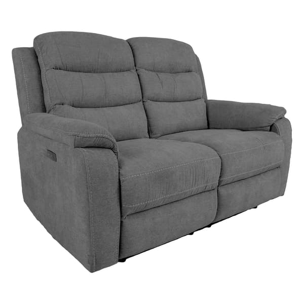 Fåtöljsoffa MIMI 153x93x102 cm grå tyg