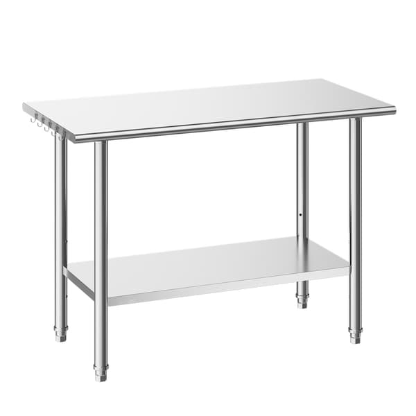 Arbejdsbord 61x122x86,4 cm Rustfrit Stål