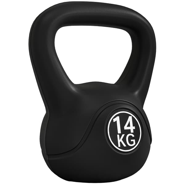 Kettlebell 14 kg 27x21x31 cm svart