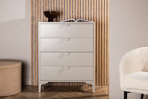 Kommode Piring Stål Beige