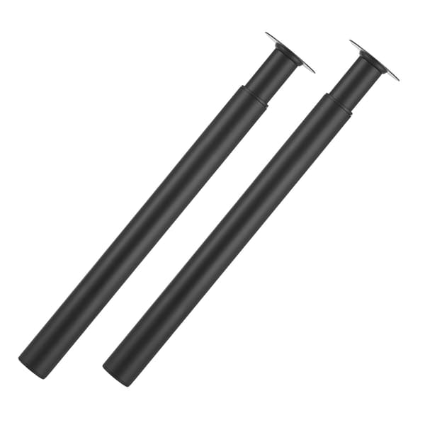 Bordben 110x110x710-1100 mm Sort Stål