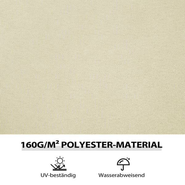 Paviljongväggar, 4 paneler, 302x205 cm, krämvit, polyester