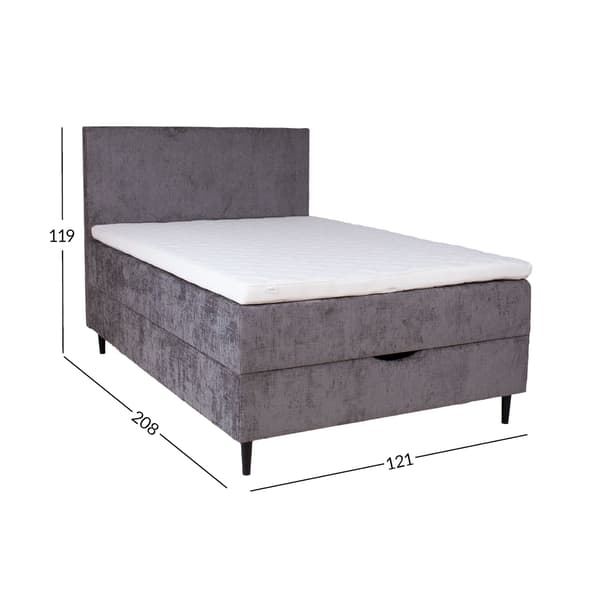 Continental Seng 121x208x119 cm Grafit Stof
