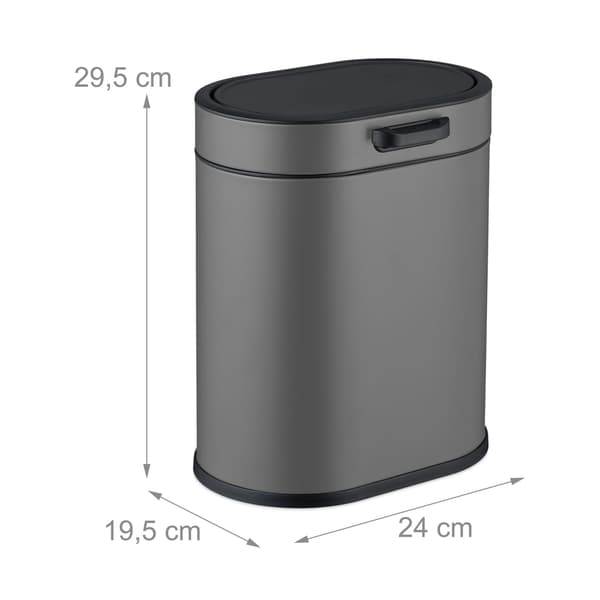 Hængende affaldsspand, 5 liter, sort, Kodustaar