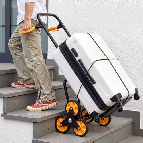 Trappklättrande vagn, 65x52x115 cm, hopfällbar, extra robust, stål