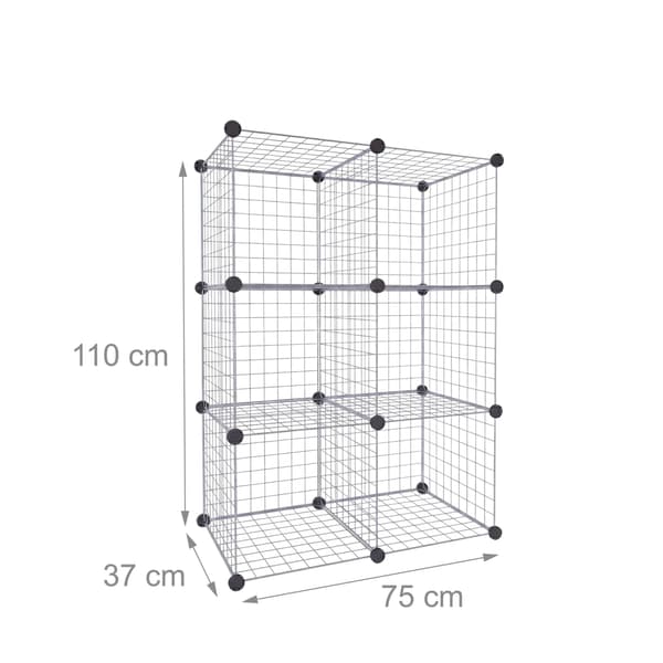 Cube hyldesæt 37x37x37 cm stål, Kodustaar