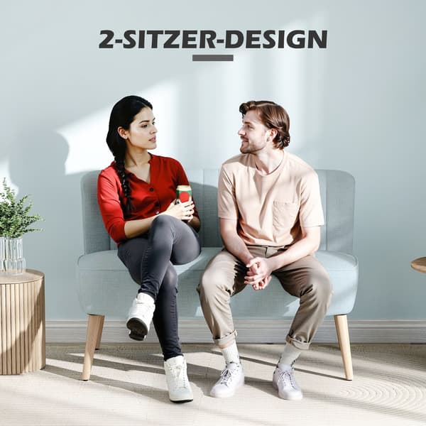 Soffa, 117x56.5x77 cm, Grön, tygklädsel