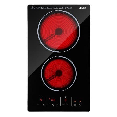 Elektrisk kogeplade SK-30HLC2T3 2 kogeplader 30 cm sort