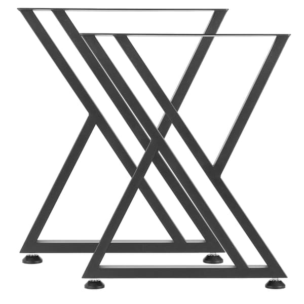 Bordben 74x61x60 cm Sort Stål