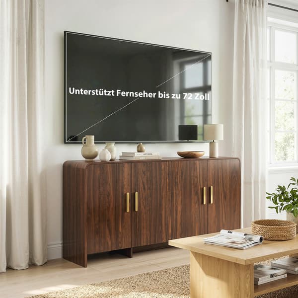 Skænk 152x40x80 cm Brun MDF
