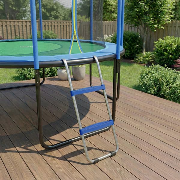 Trampolinstige 97x32x7 cm Blå Stål