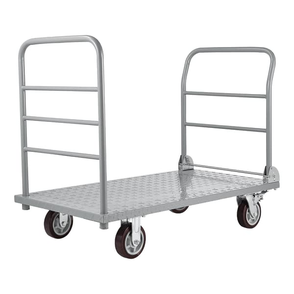 Platformvogn 1220x610x920 mm, robust fladvogn, stål