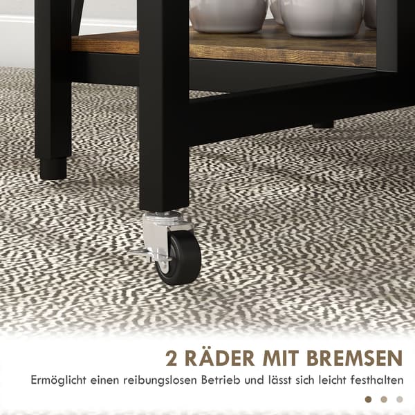 Sammenklappeligt spisebord 140x80x75 cm rustik brun/sort