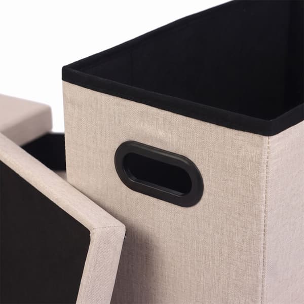 Sammenklappelig skammel, beige nuancer, Kodustaar