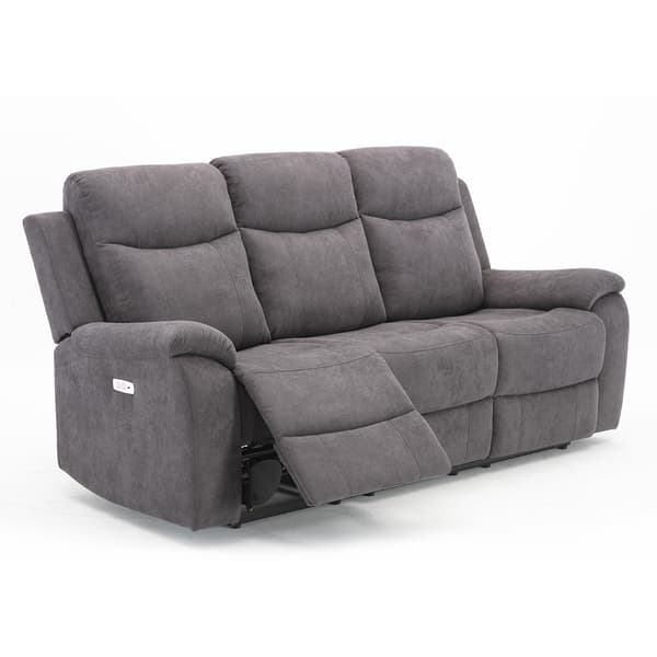 Fåtöljsoffa MILO 209x96x103 cm Grå Tyg